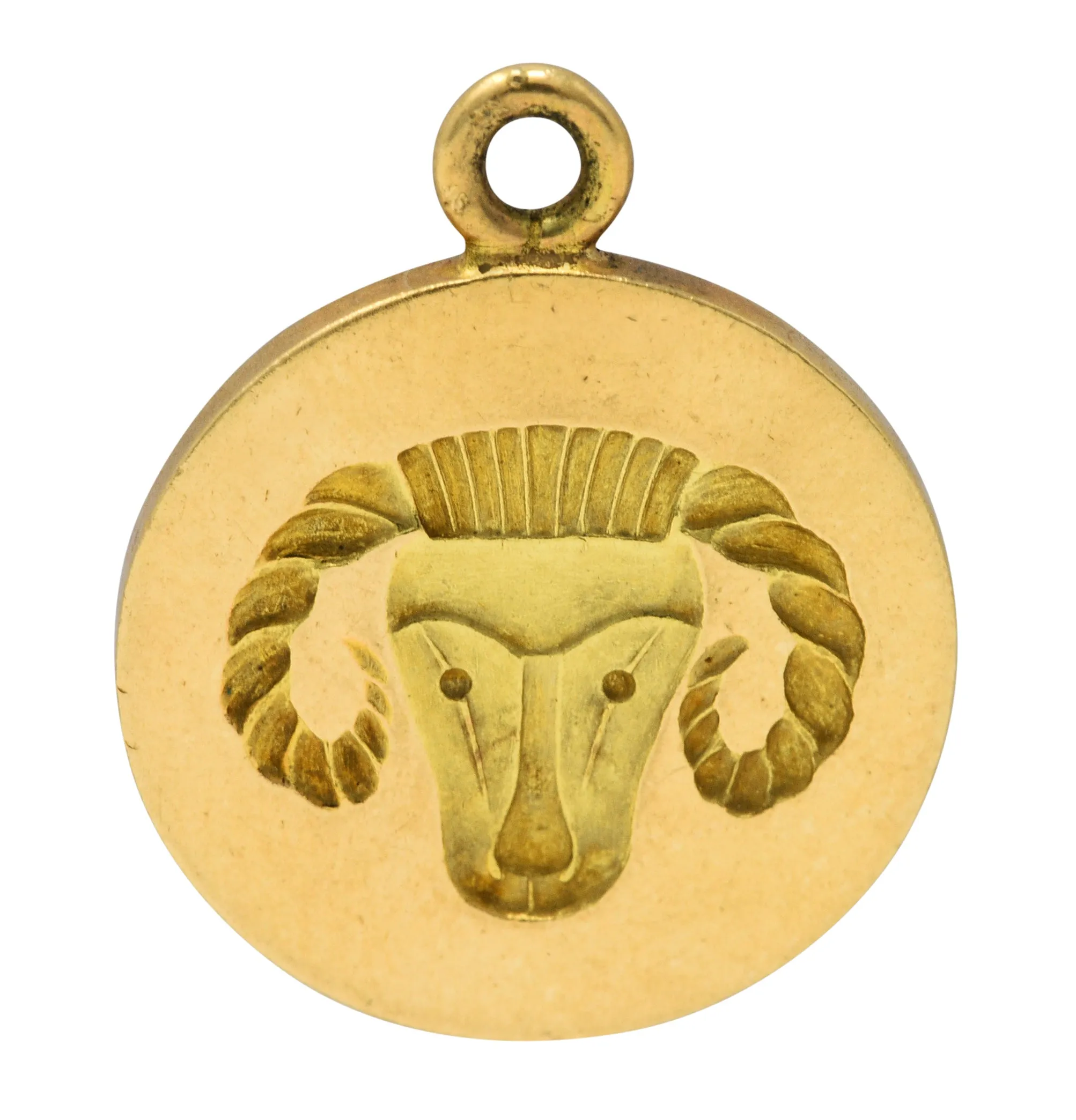 1960's Larter & Sons 14 Karat Gold Aries Zodiac Charm