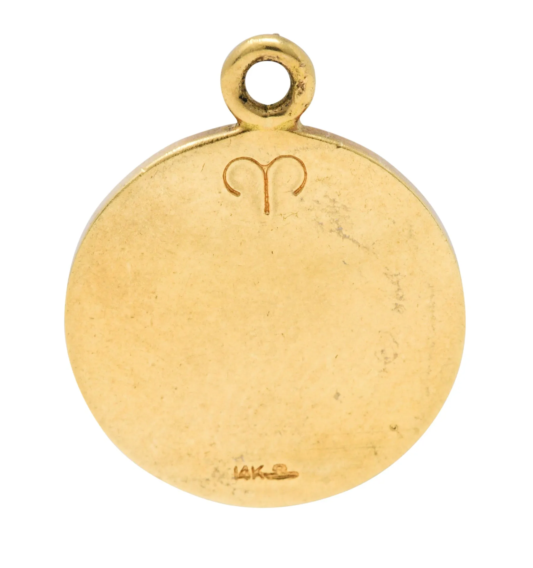 1960's Larter & Sons 14 Karat Gold Aries Zodiac Charm