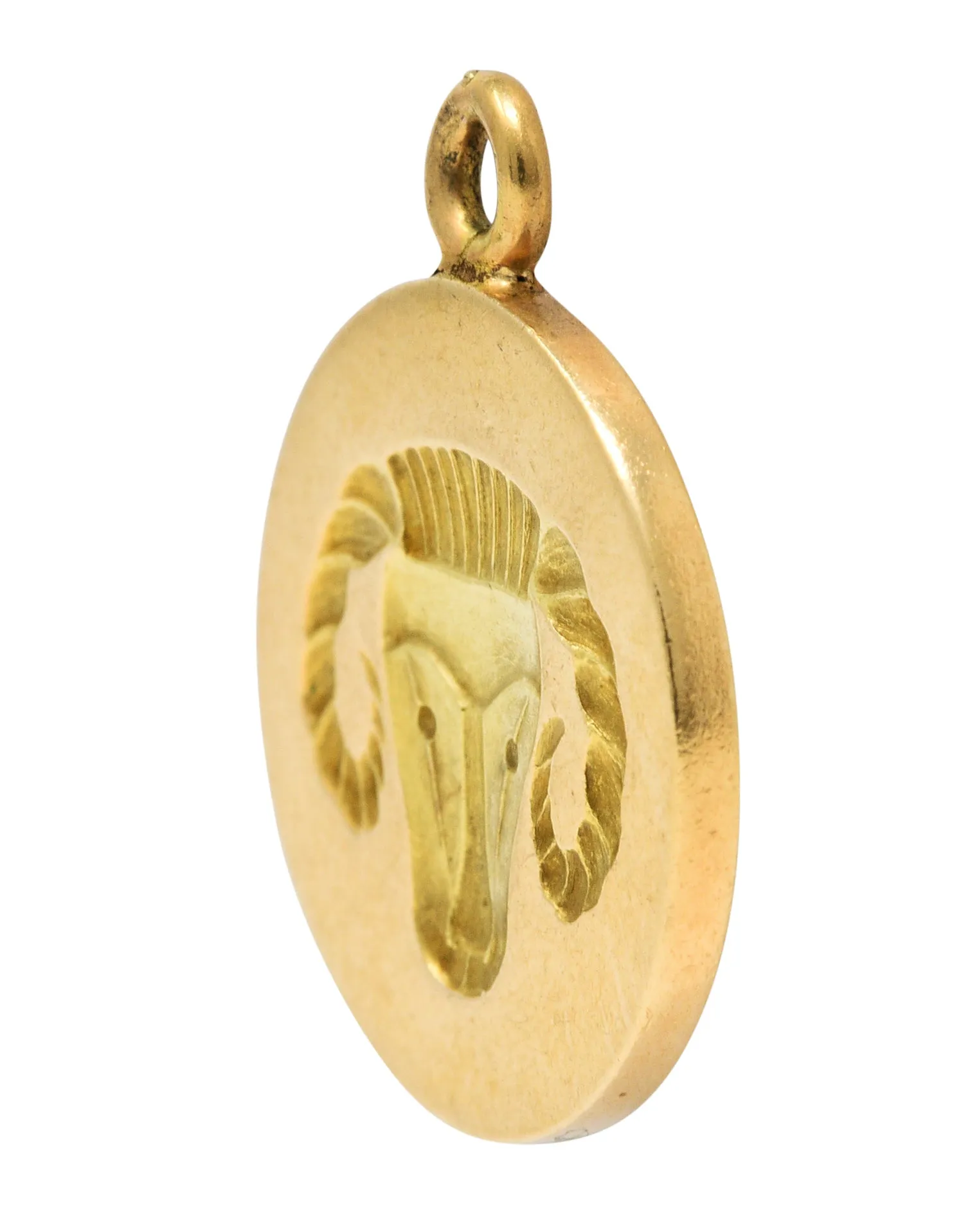 1960's Larter & Sons 14 Karat Gold Aries Zodiac Charm