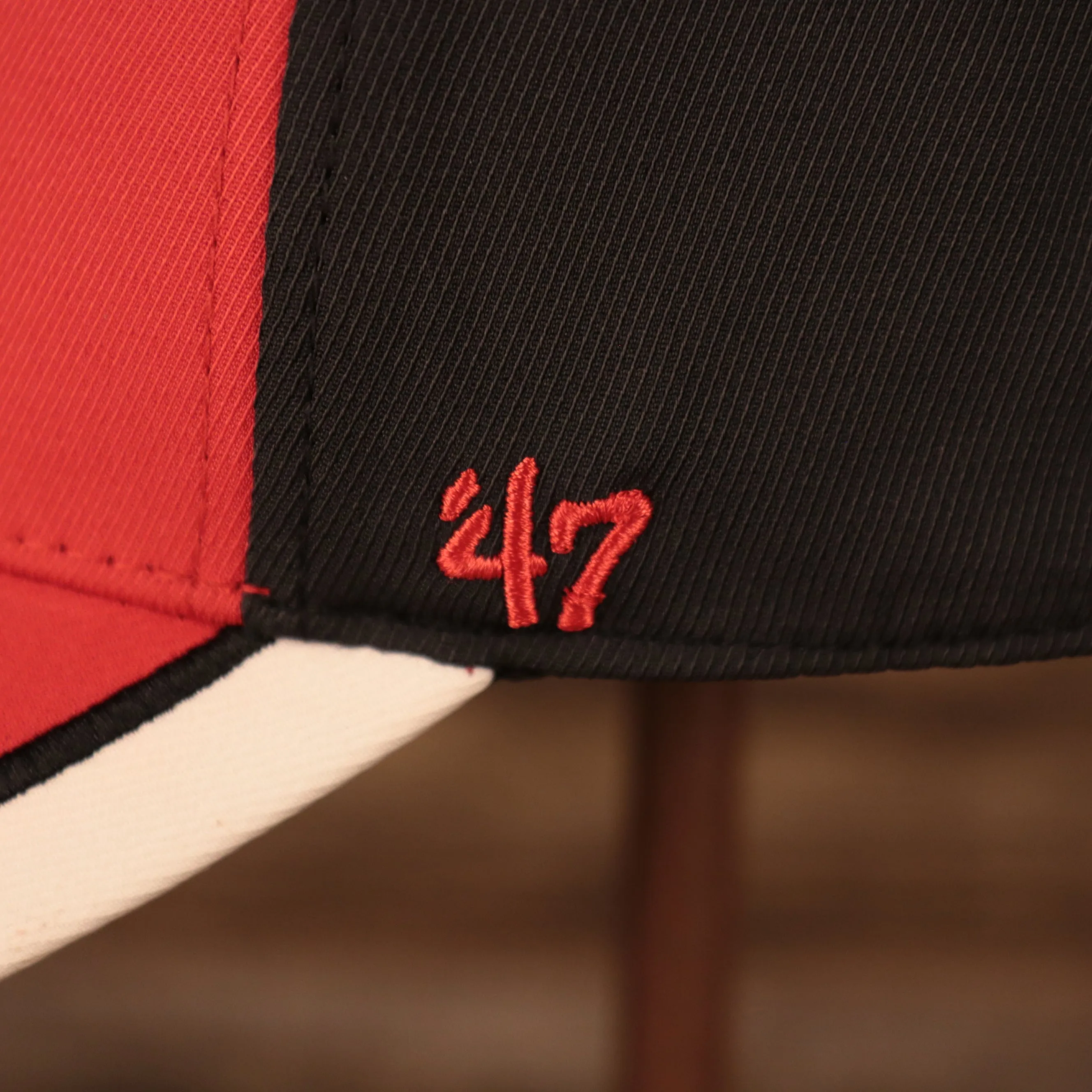 47 BRAND | KANSAS CITY  CHIEFS | STRETCH FIT | CHIEFS LETTERING FRONT | COTTON | FLEXFIT HAT | RED/BLACK/WHITE | OSFM