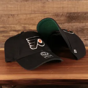 47 BRAND | PHILADELPHIA FLYERS | FLYERS LOGO FRONT | PHILADELPHIA FLYERS LETTERING BACK | FRANCHISE | FITTED HAT | BLACK |