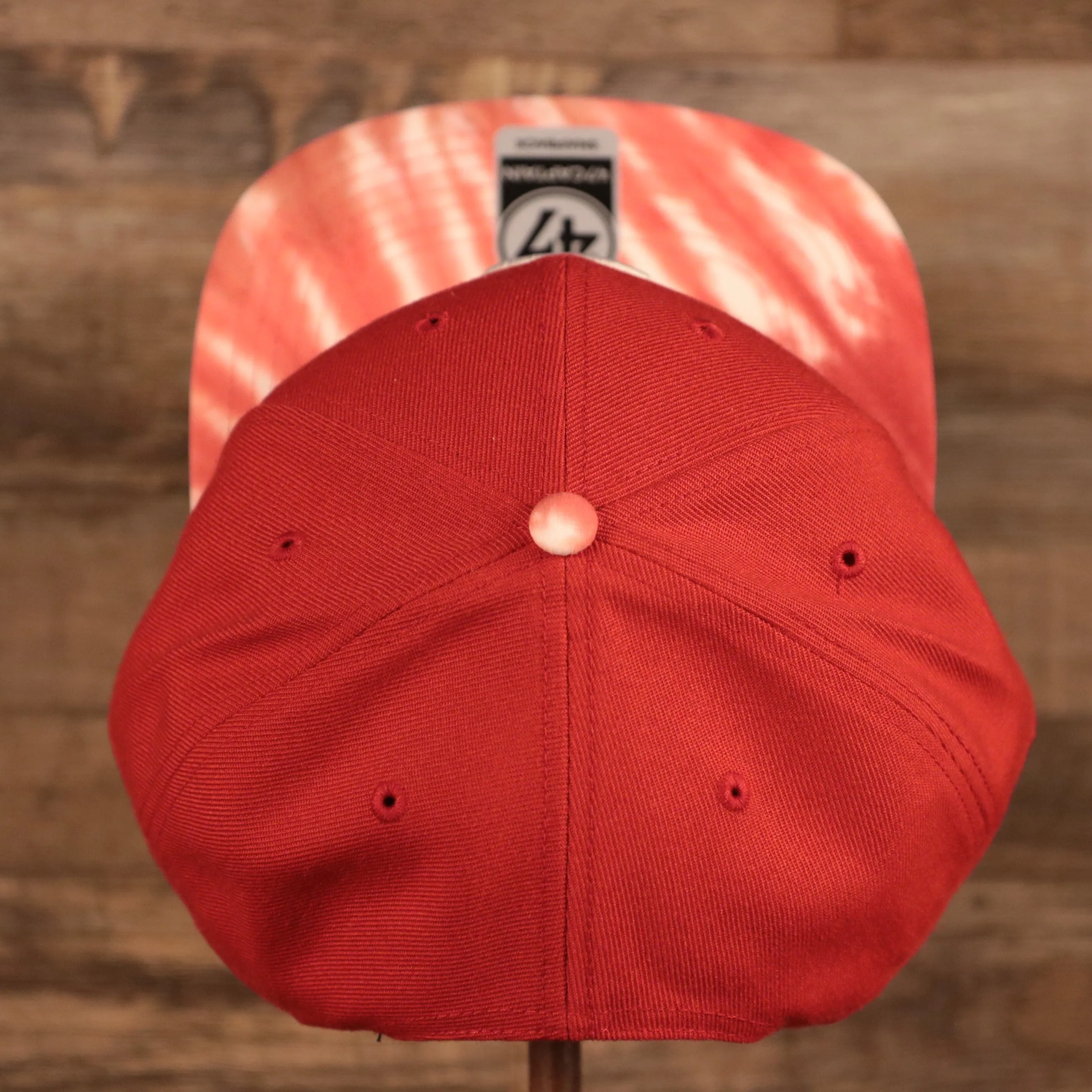 47 BRAND | PHILADELPHIA PHILLIES | TRUCKIN TEAM | CAPTAIN | TIE DYE BRIM | BLACK UNDERBRIM | SNAPBACK HAT | RED/TIE DYE | OSFM