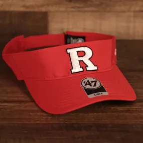 47 BRAND | RUTGERS SCARLET KNIGHTS | ELLIOT | BLACK UNDERBRIM | VELCRO STRAP |  VISOR | RED | OSFM