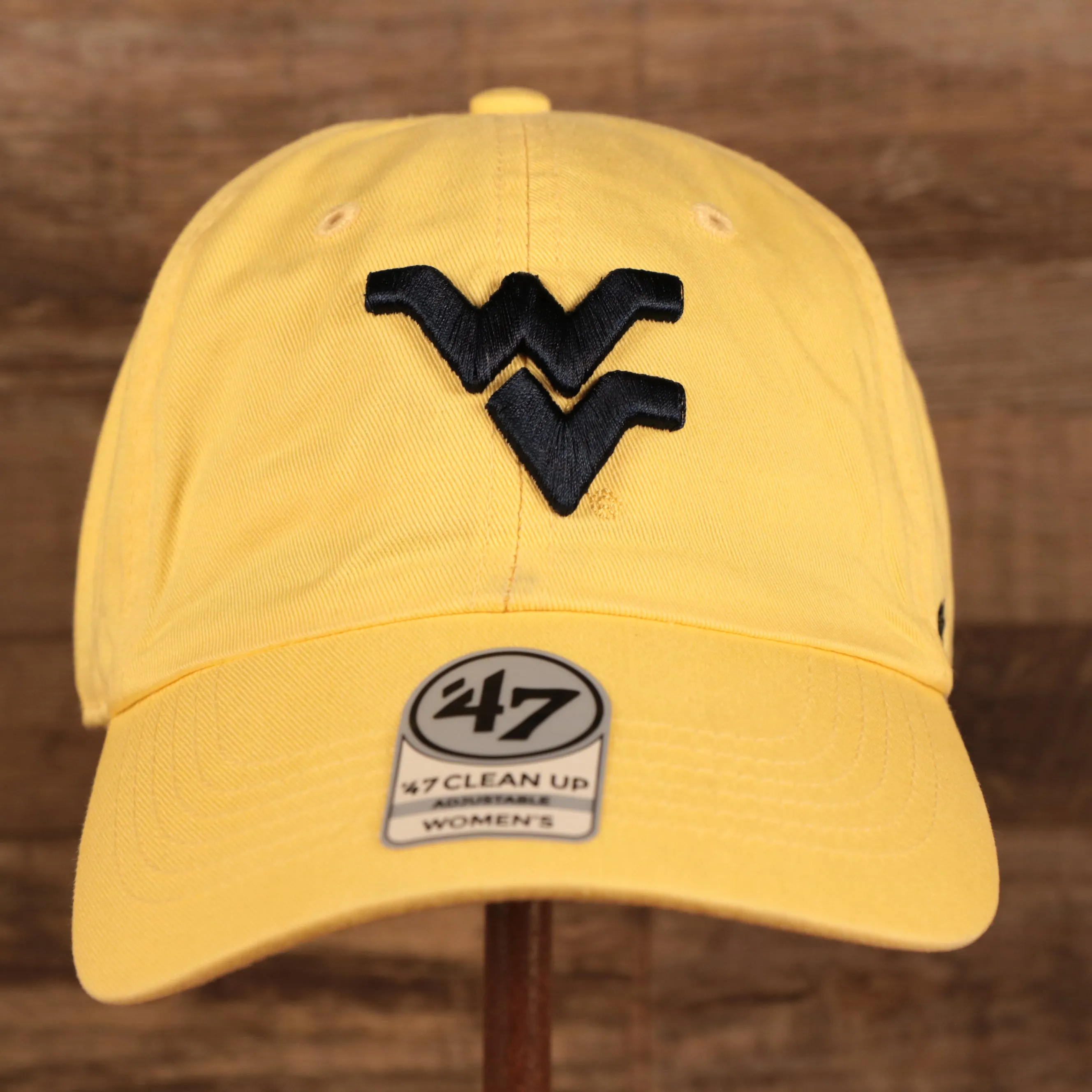 47 Brand Dad Hat West Virginia Mountaineers Clean Up 47 Strap Back Adjustable Women Maize Yellow