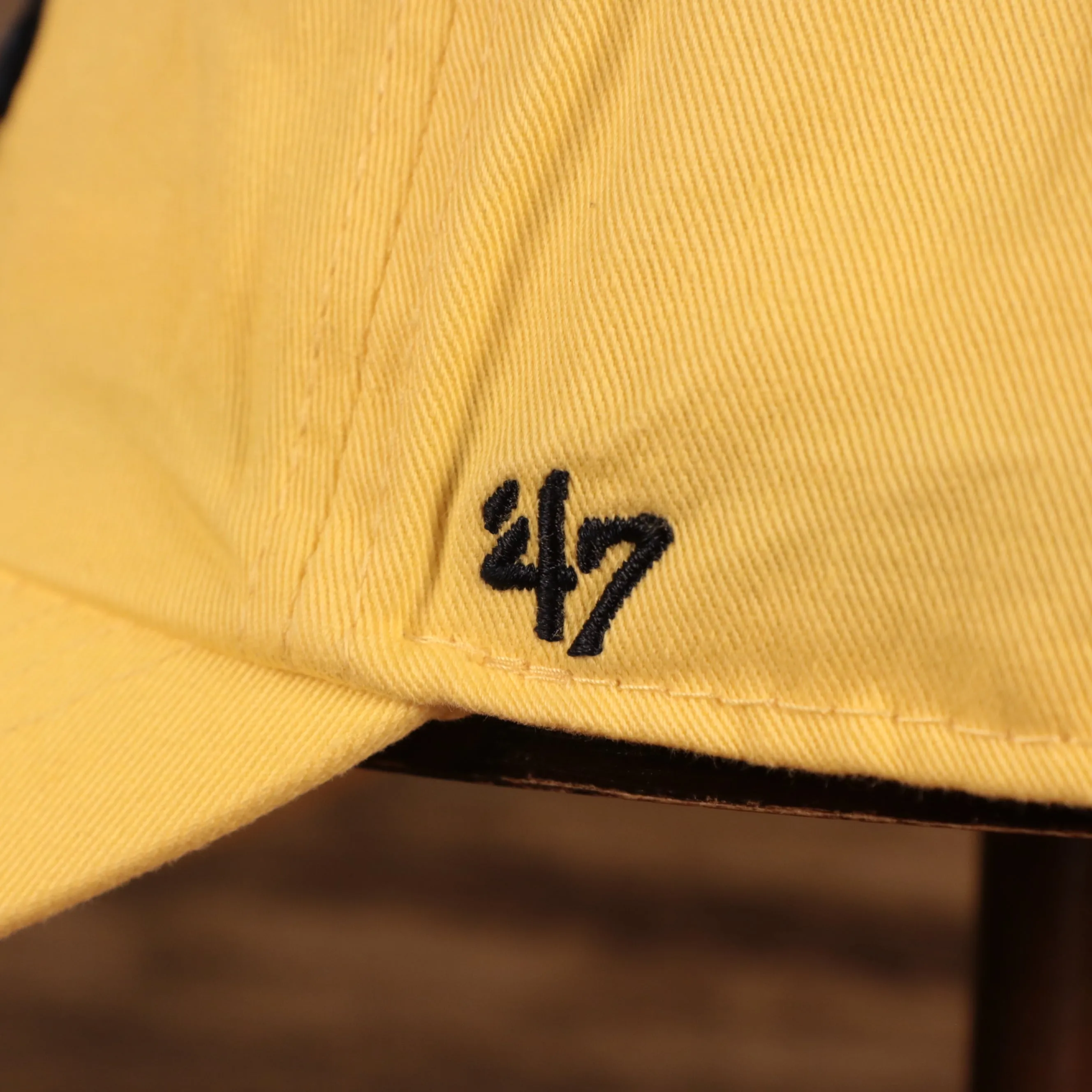 47 Brand Dad Hat West Virginia Mountaineers Clean Up 47 Strap Back Adjustable Women Maize Yellow