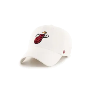 '47 Brand Miami HEAT Logo White Clean Up cap