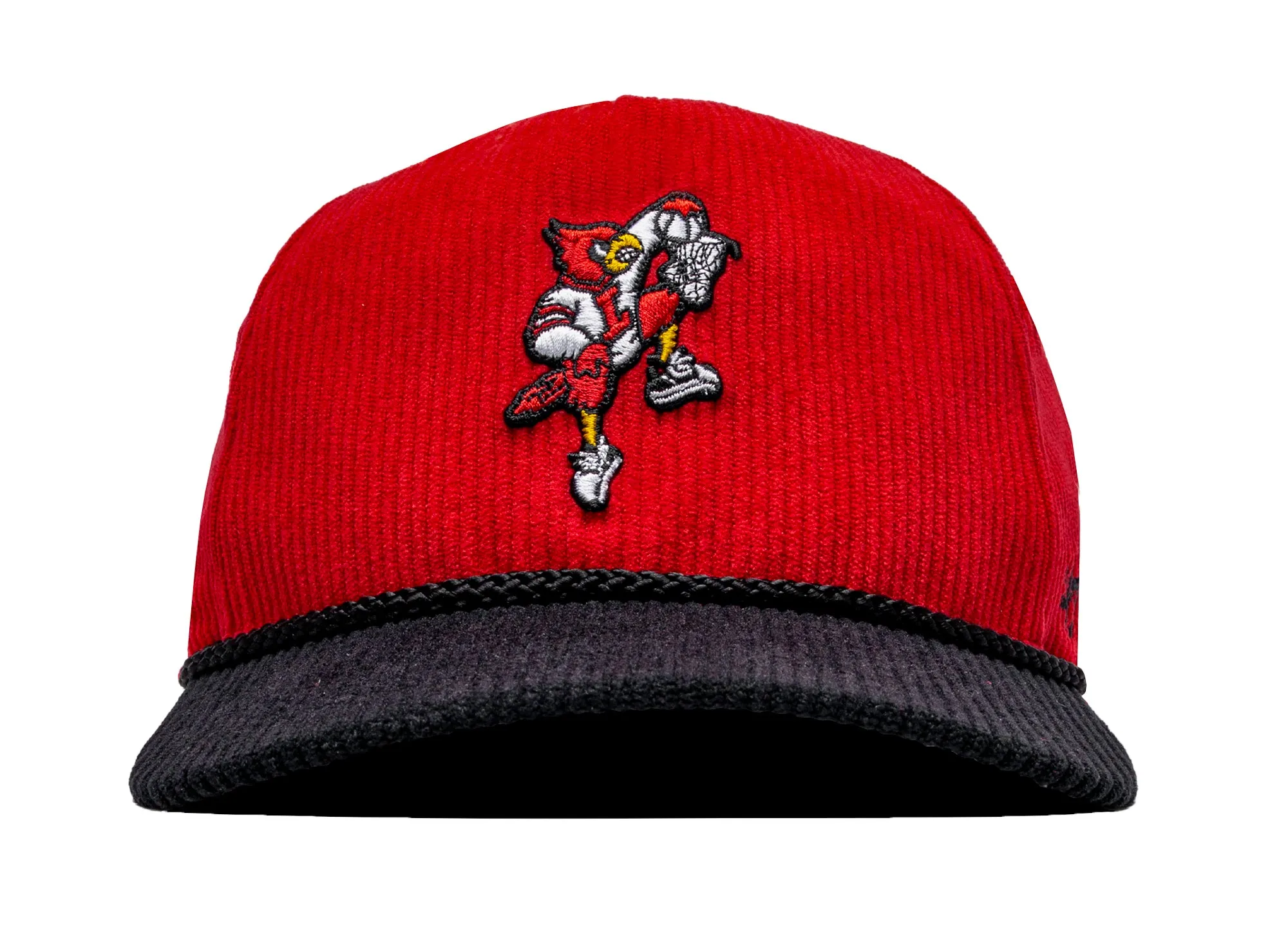 47 Brand Oneness Louisville Cardinals Basketball Logo Corduroy Snapback XLD