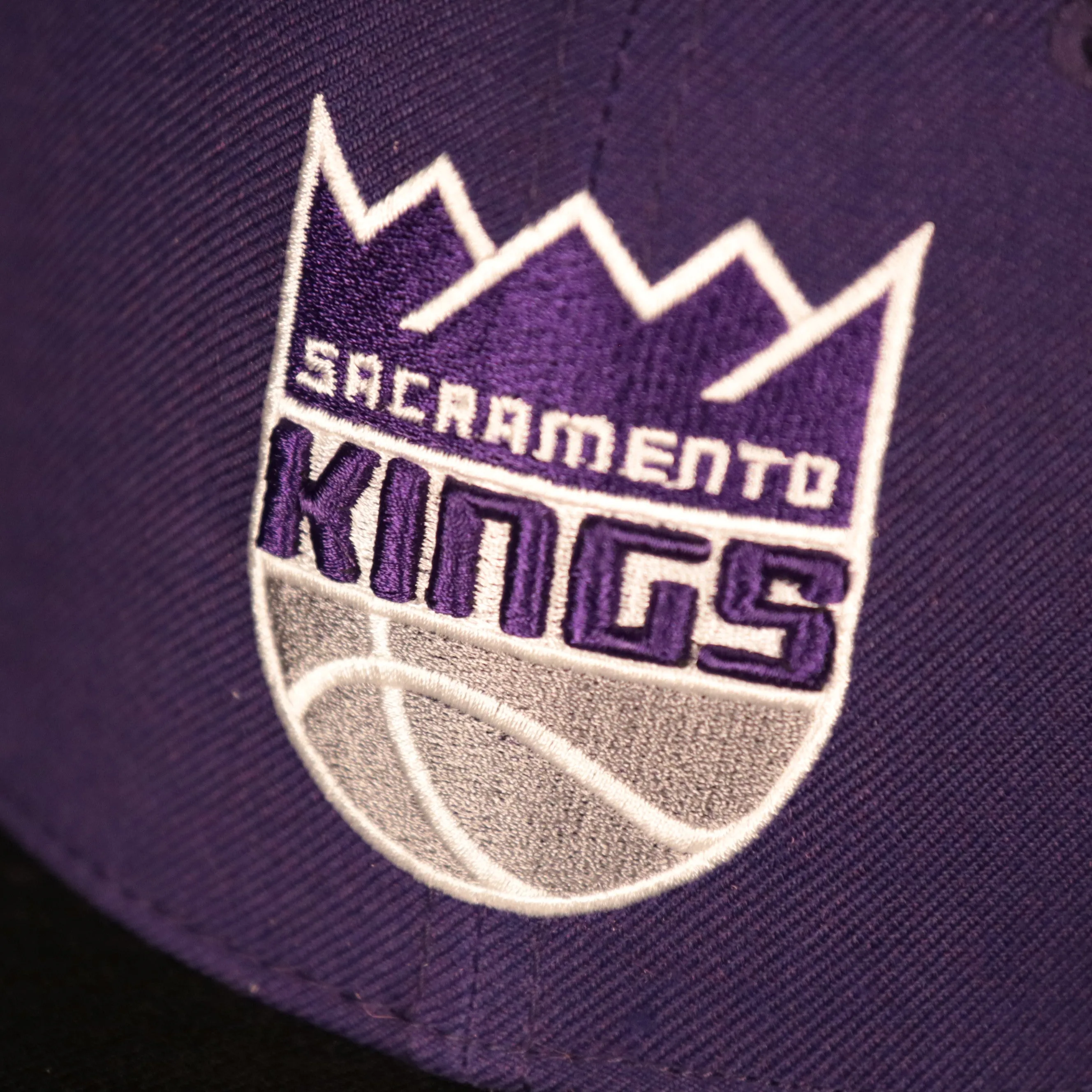 47 Brand Sacramento Kings Captain No Shot Two Tone Snapback Hat Purple Black OSFM