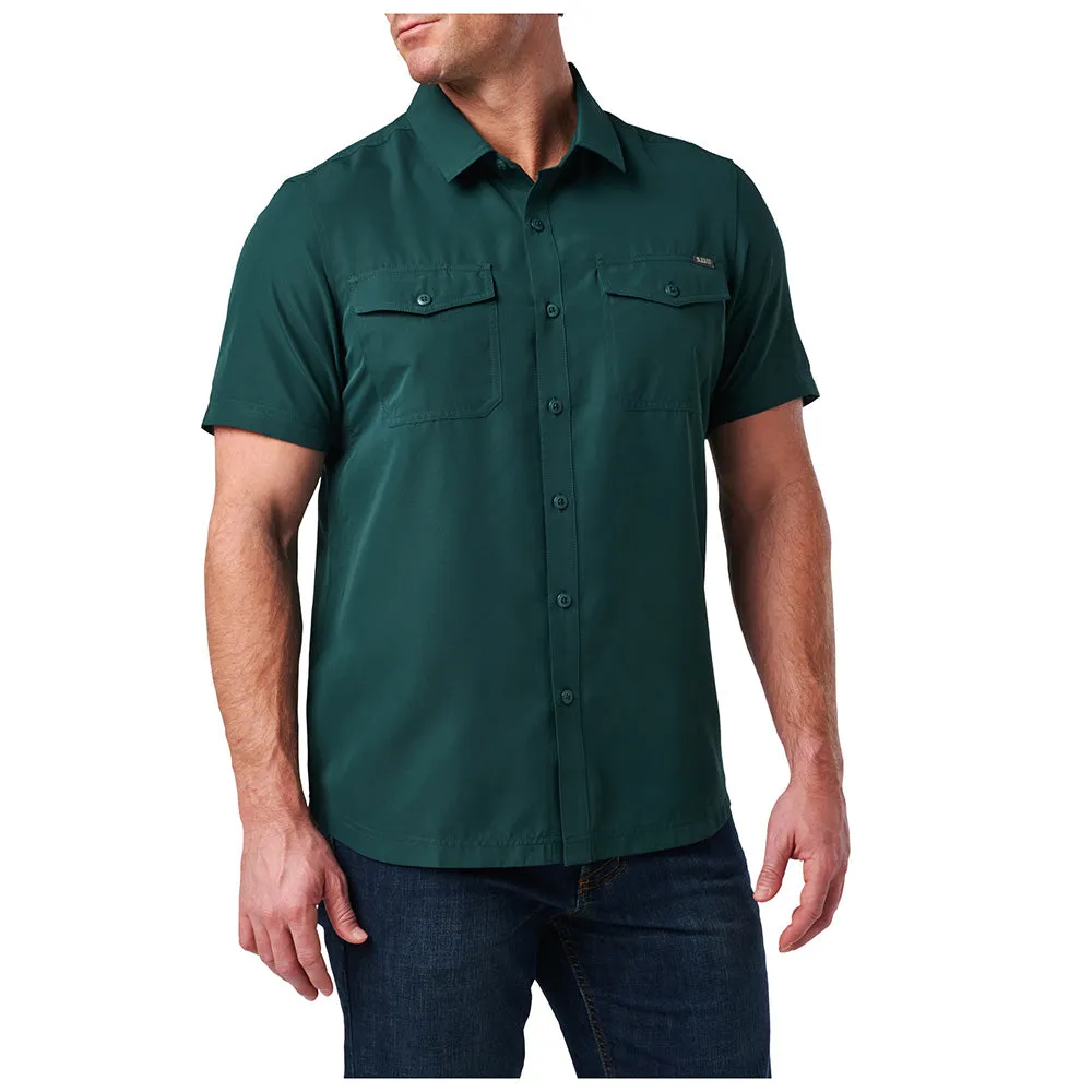 71208-1073 Men's Short Sleeve Marksmen Shirt in Deep Sea by 5.11 Tactical