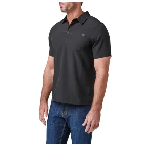 71220-019 Polo de Manga Corta Flex Negro Marca 5.11 Tactical