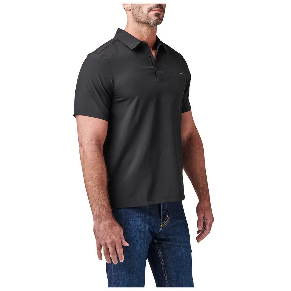 71220-019 Polo de Manga Corta Flex Negro Marca 5.11 Tactical