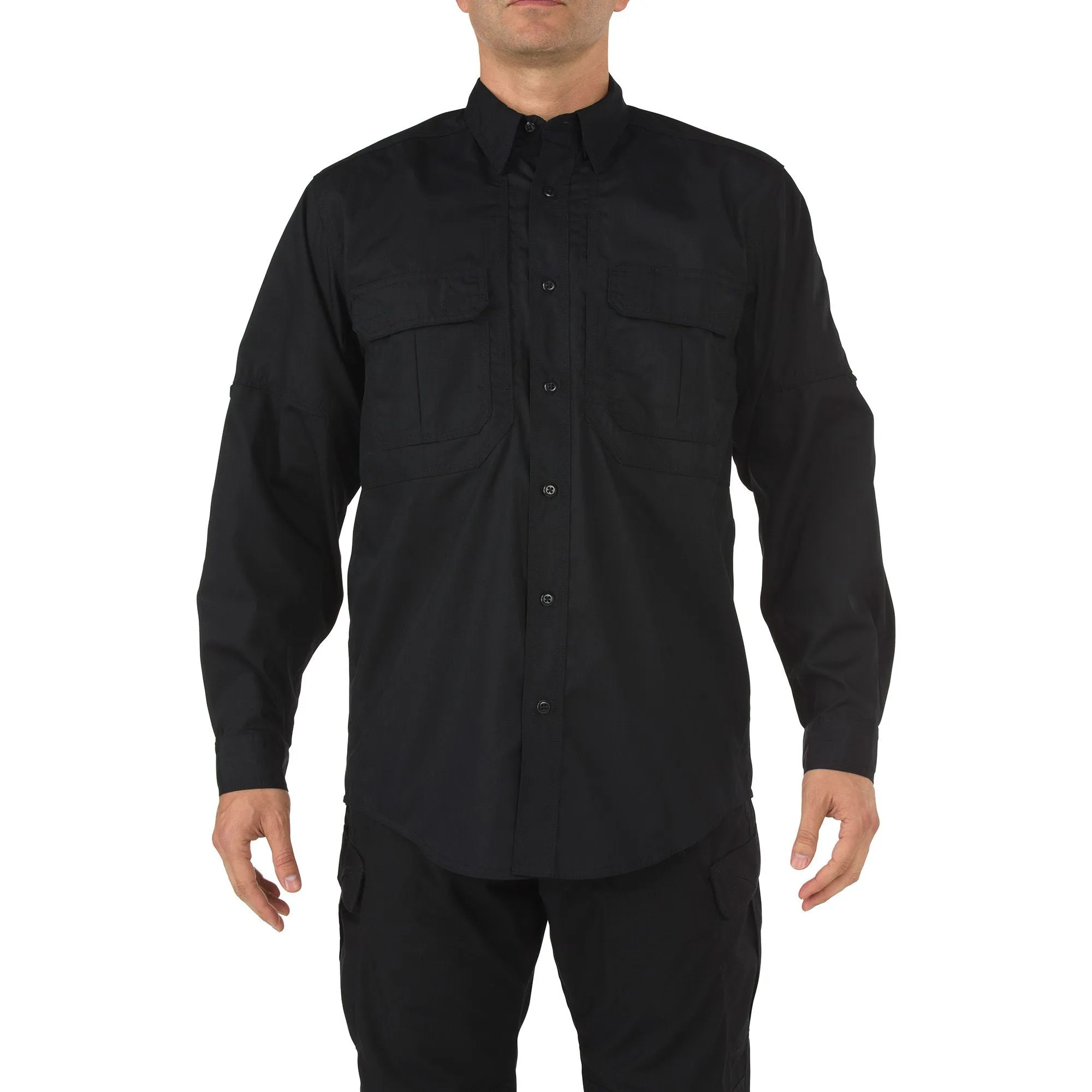 72175-019 CAMISA TACLITE PRO MANGA LARGA NEGRO MARCA 5.11 TACTICAL