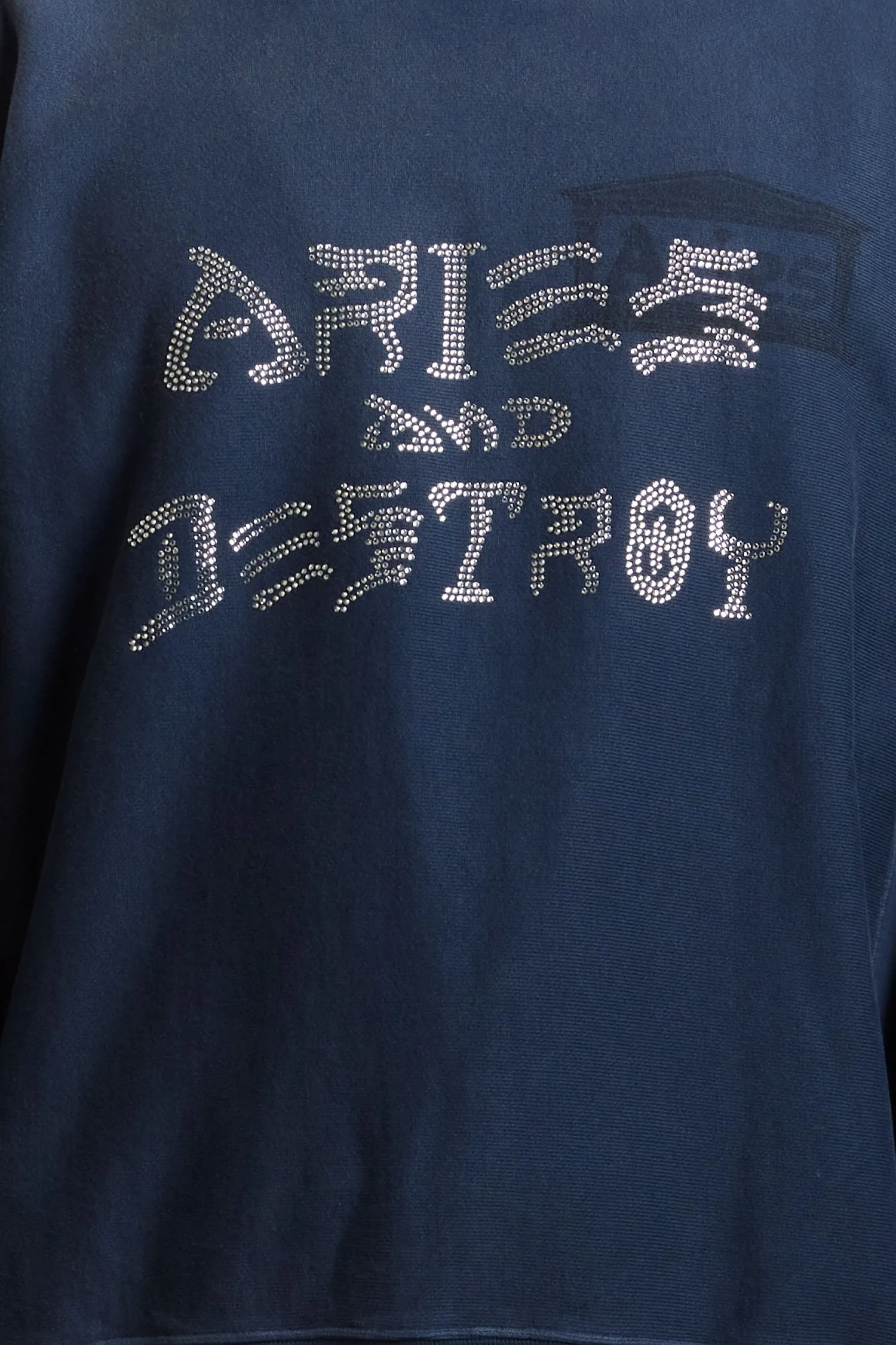 Aged Aries and Destroy Diamante Sweatshirt - Aries Clothing