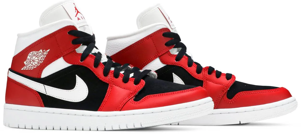 Air Jordan 1 Mid Gym Red Black (W)