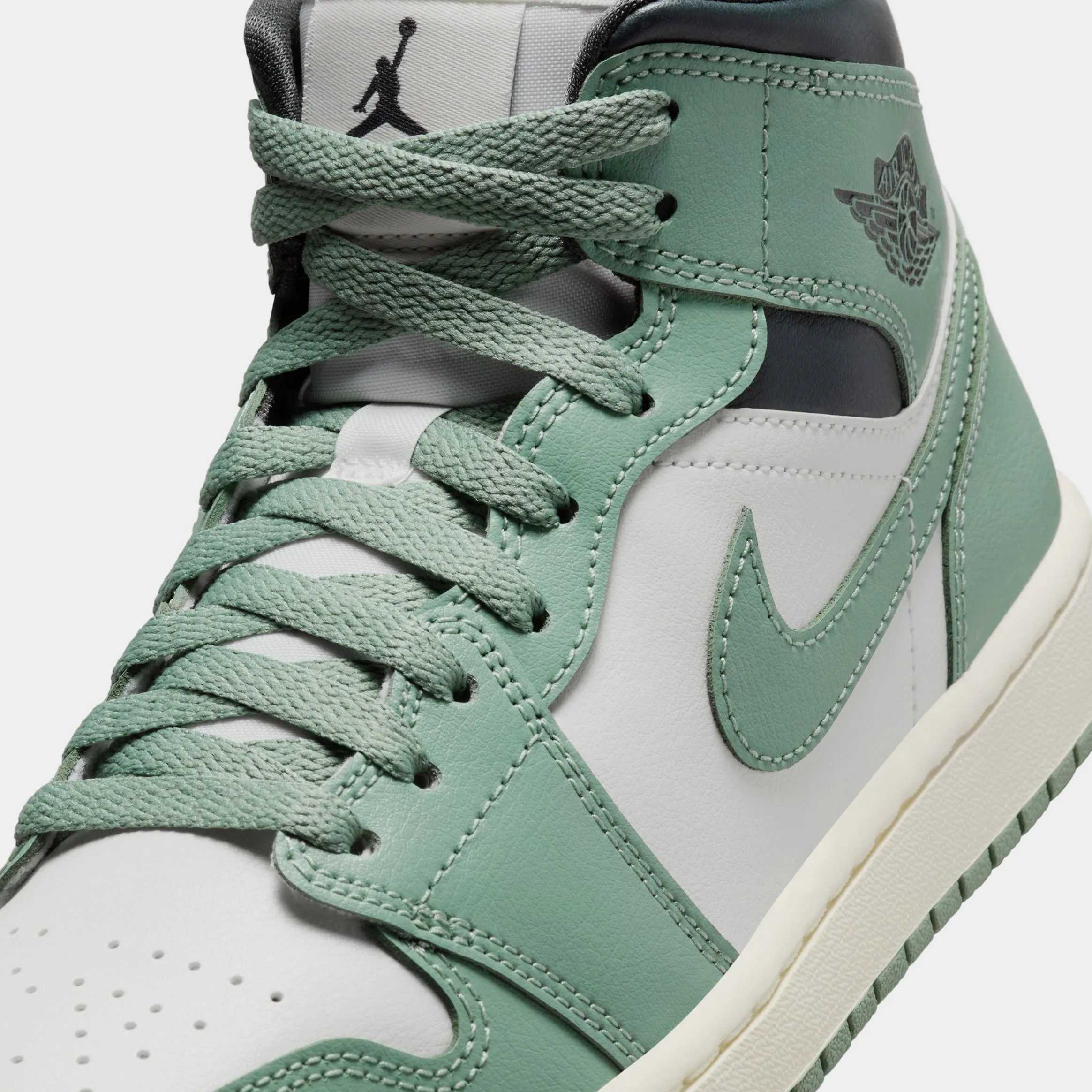 Air Jordan 1 Mid Women's Shoes Sail Anthracite Jade Smoke