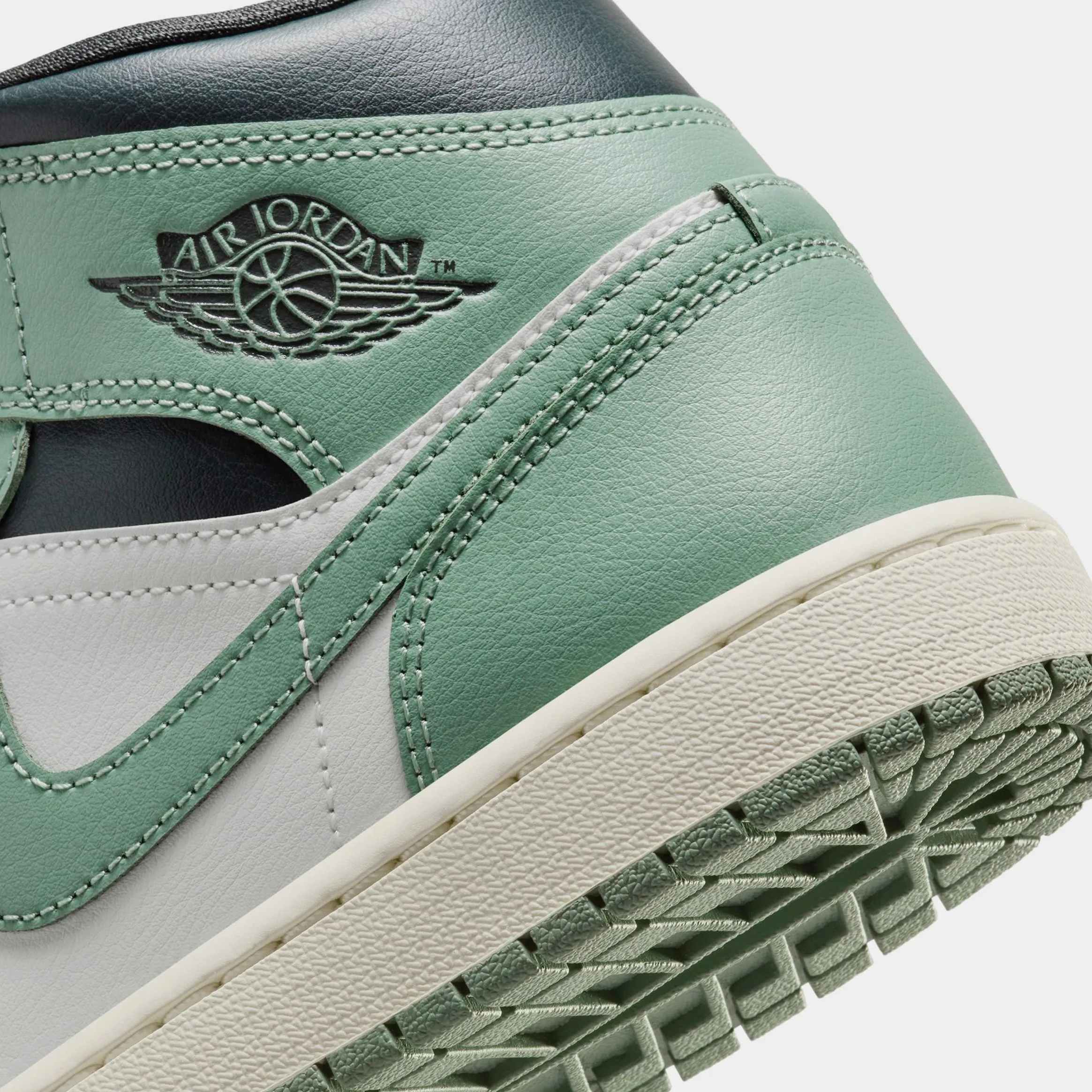 Air Jordan 1 Mid Women's Shoes Sail Anthracite Jade Smoke