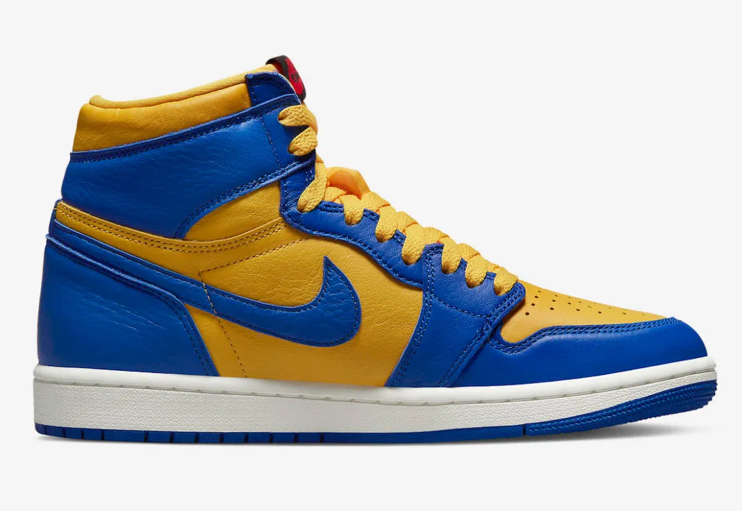 Air Jordan 1 Retro High OG Reverse Laney Varsity Maize Game Royal Fire Red FD2596-700