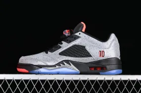 Air Jordan 5 Low Neymar Grey Black Orange 846316-025