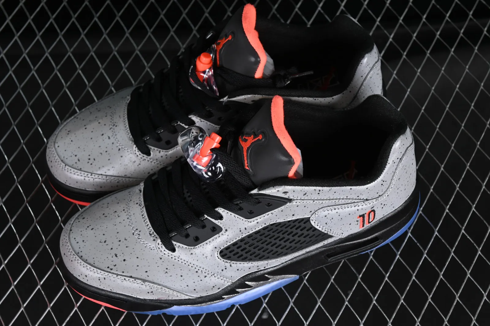 Air Jordan 5 Low Neymar Grey Black Orange 846316-025