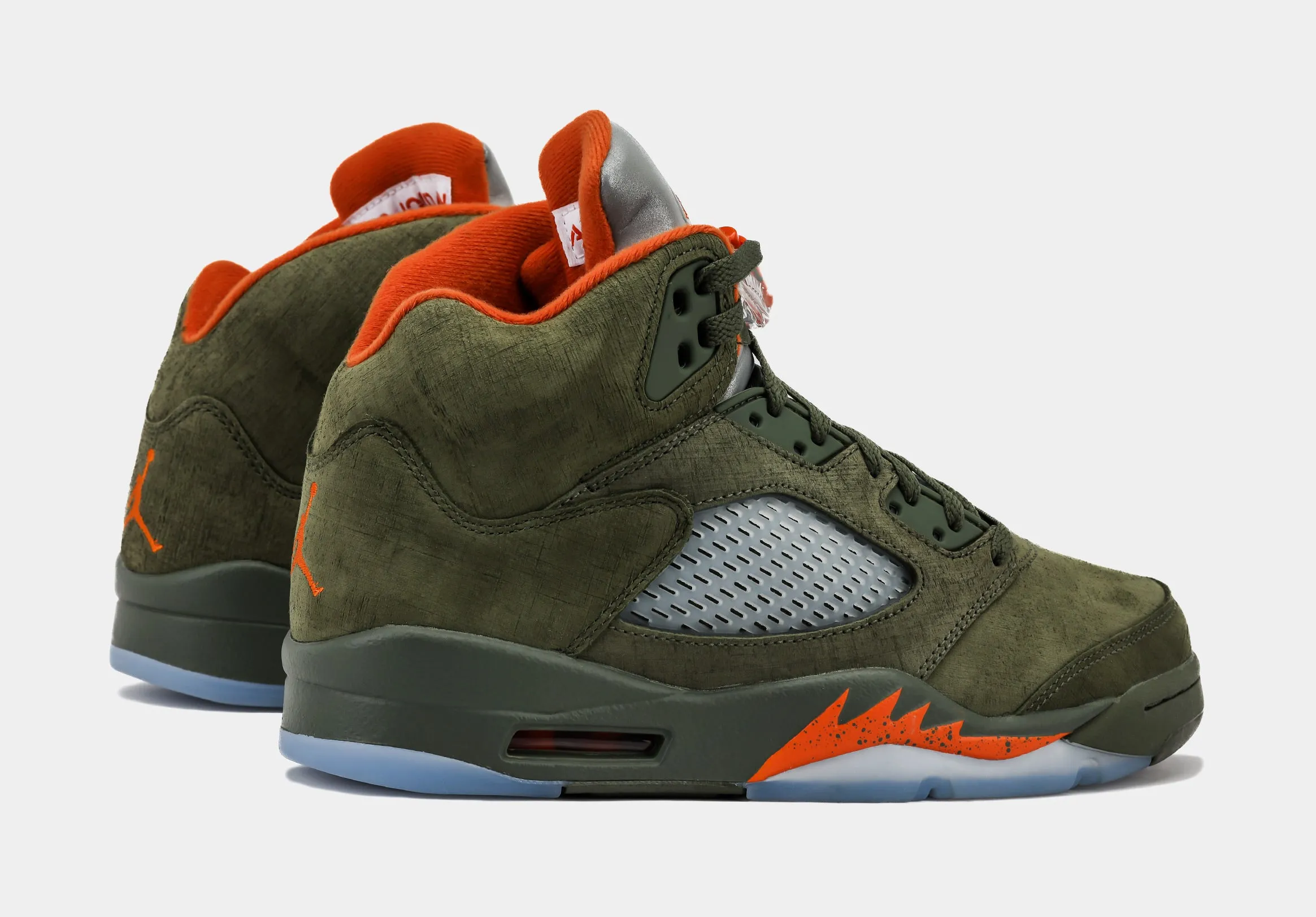 Air Jordan 5 Retro Olive Men's Lifestyle Shoes - Army Olive/Solar Orange