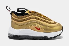 Air Max 97 Gold Bullet Kids Shoes Metallic Gold Black