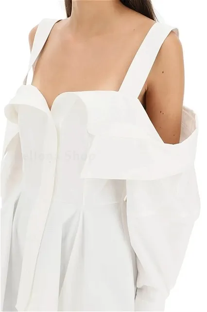 Alexander McQueen | Sleeveless Plain Cotton Party Style - Casual Fashion