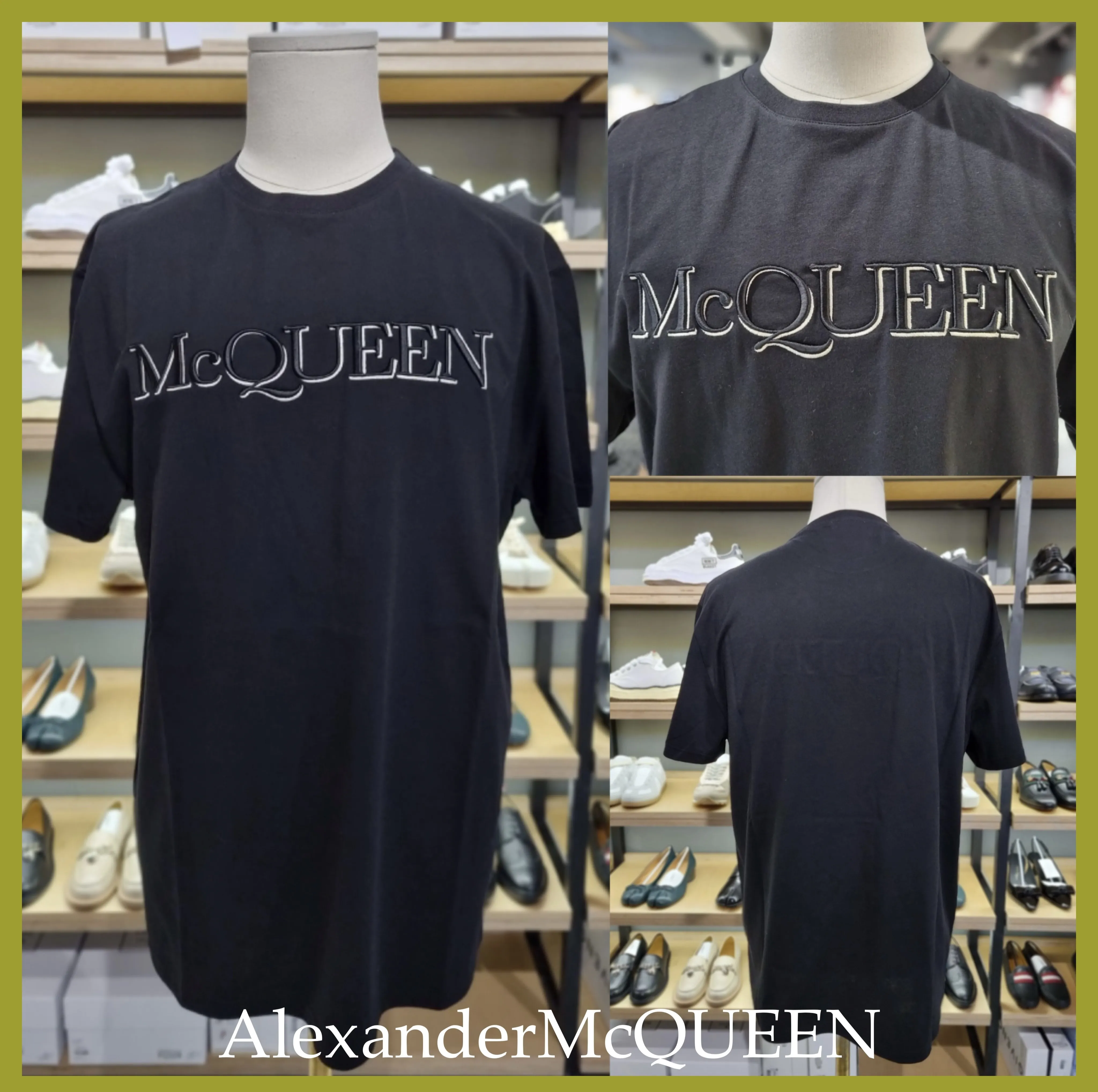 Alexander McQueen | Street Style Cotton Short Sleeves Logo T-Shirts