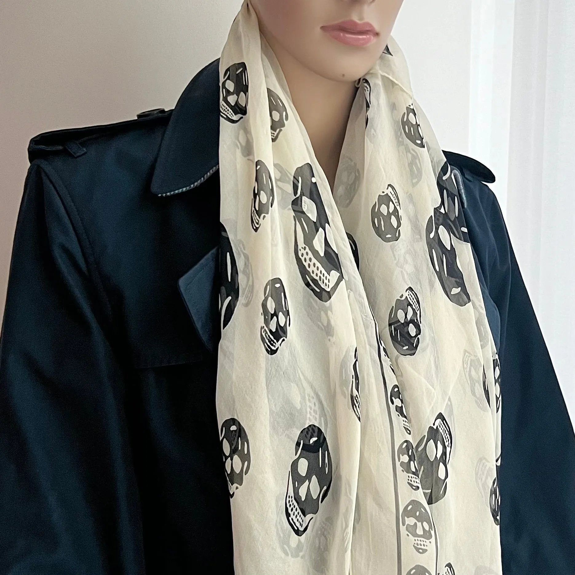 Alexander McQueen Chiffon Scarf - Buy Now!