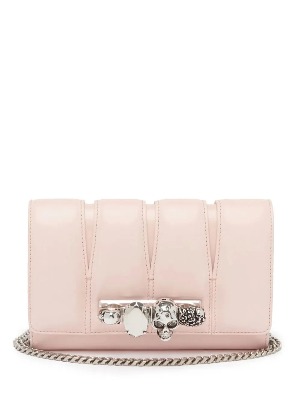 Alexander McQueen clutch bag.