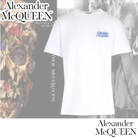 Alexander McQueen cotton logo t-shirts with short sleeves