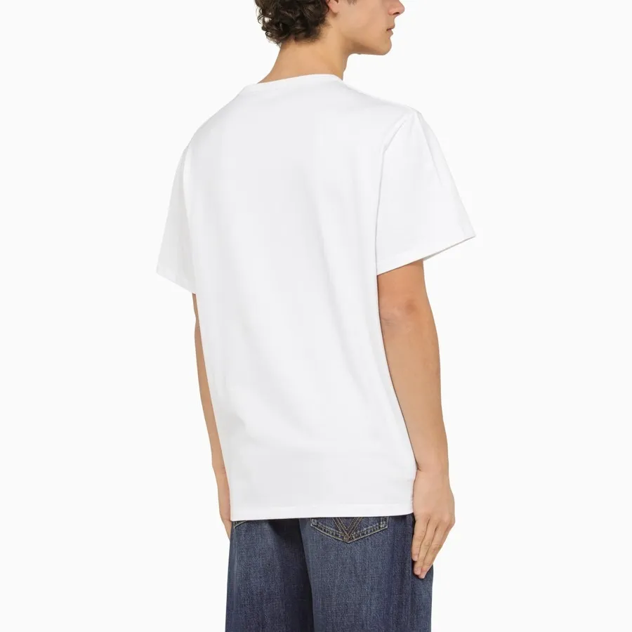 alexander mcqueen  |Crew Neck Street Style Plain Cotton Short Sleeves Logo