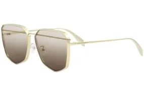 Alexander McQueen Edge AM0136S AM/0136/S 003 Ruthenium Square Sunglasses 61mm