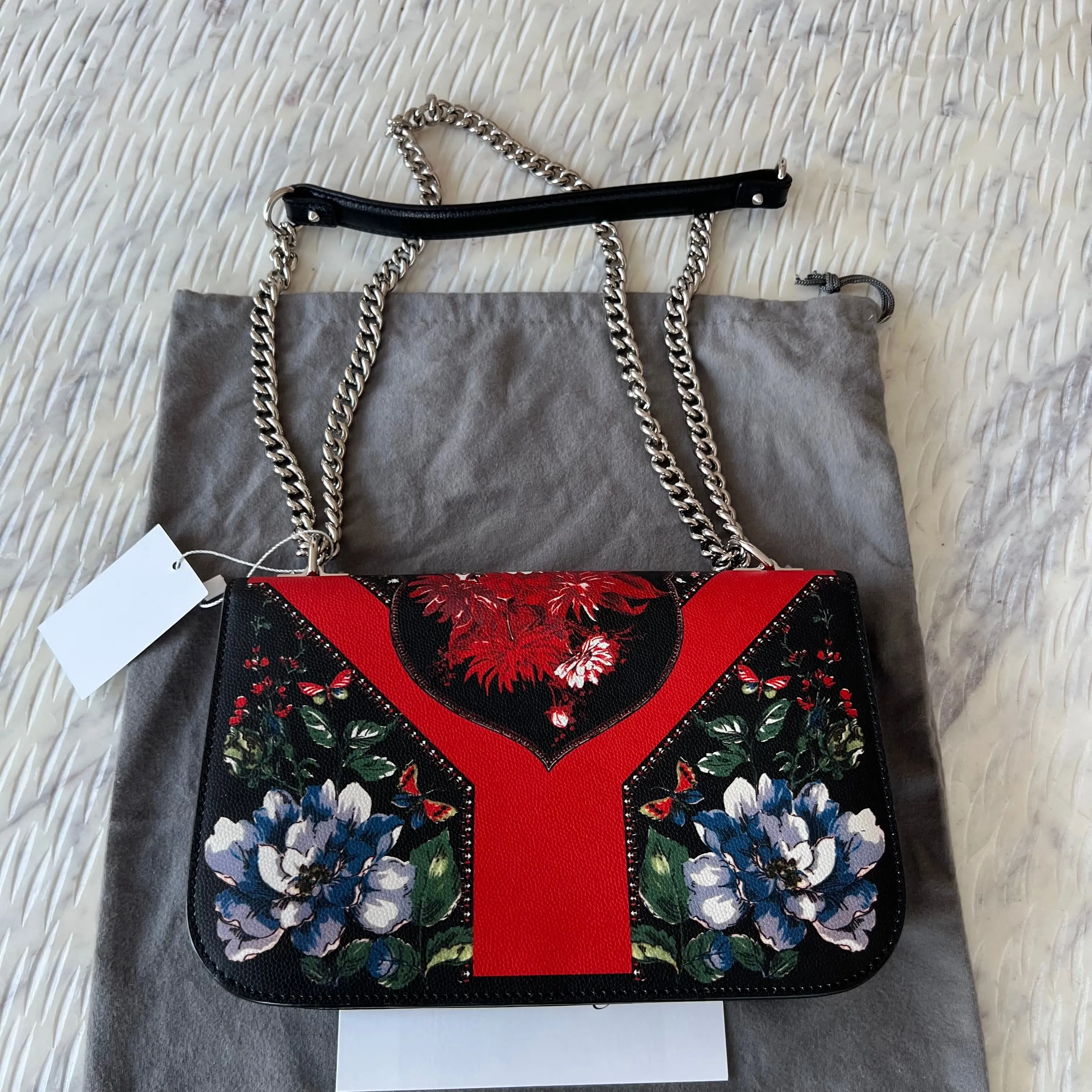 Alexander McQueen Floral Flap Bag - result: Floral Flap Bag by Alexander McQueen