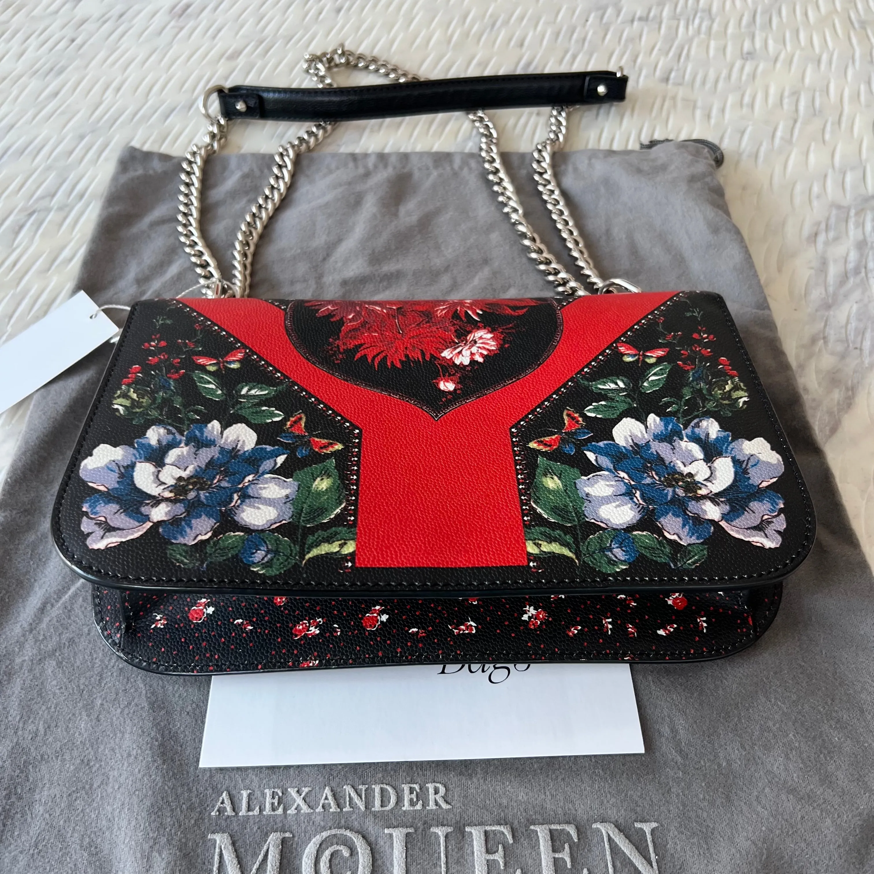 Alexander McQueen Floral Flap Bag - result: Floral Flap Bag by Alexander McQueen