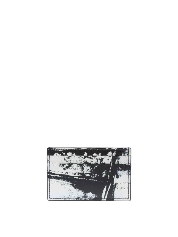 Alexander Mcqueen Graffiti logo cards holder