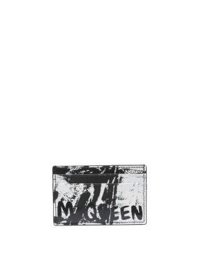 Alexander Mcqueen Graffiti logo cards holder