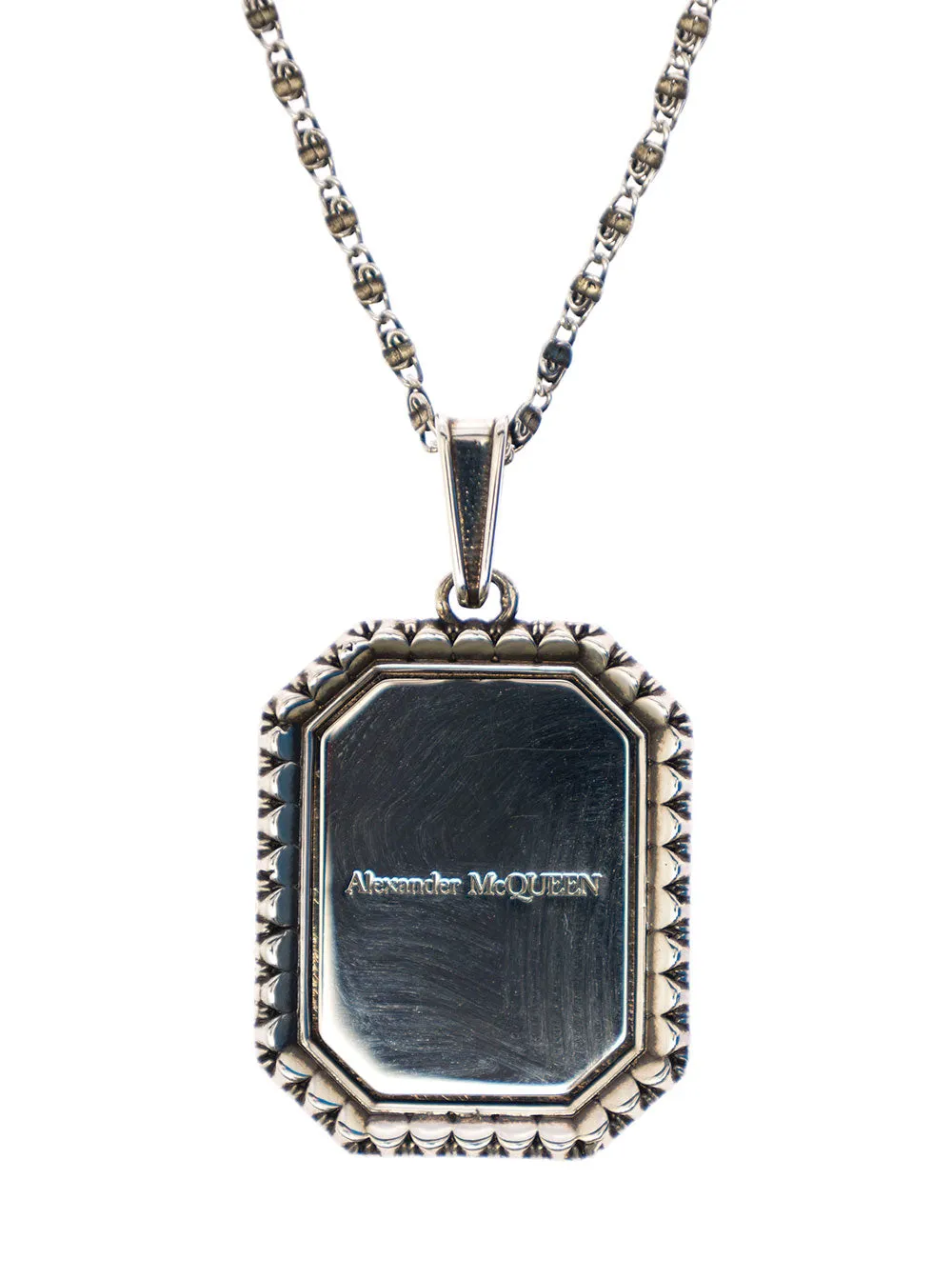 Alexander McQueen Logo Engraved Necklace