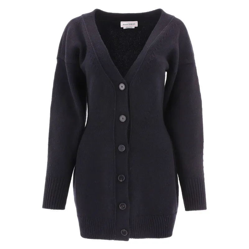 Alexander McQueen oversized cardigans - casual style, wool, long sleeves, plain