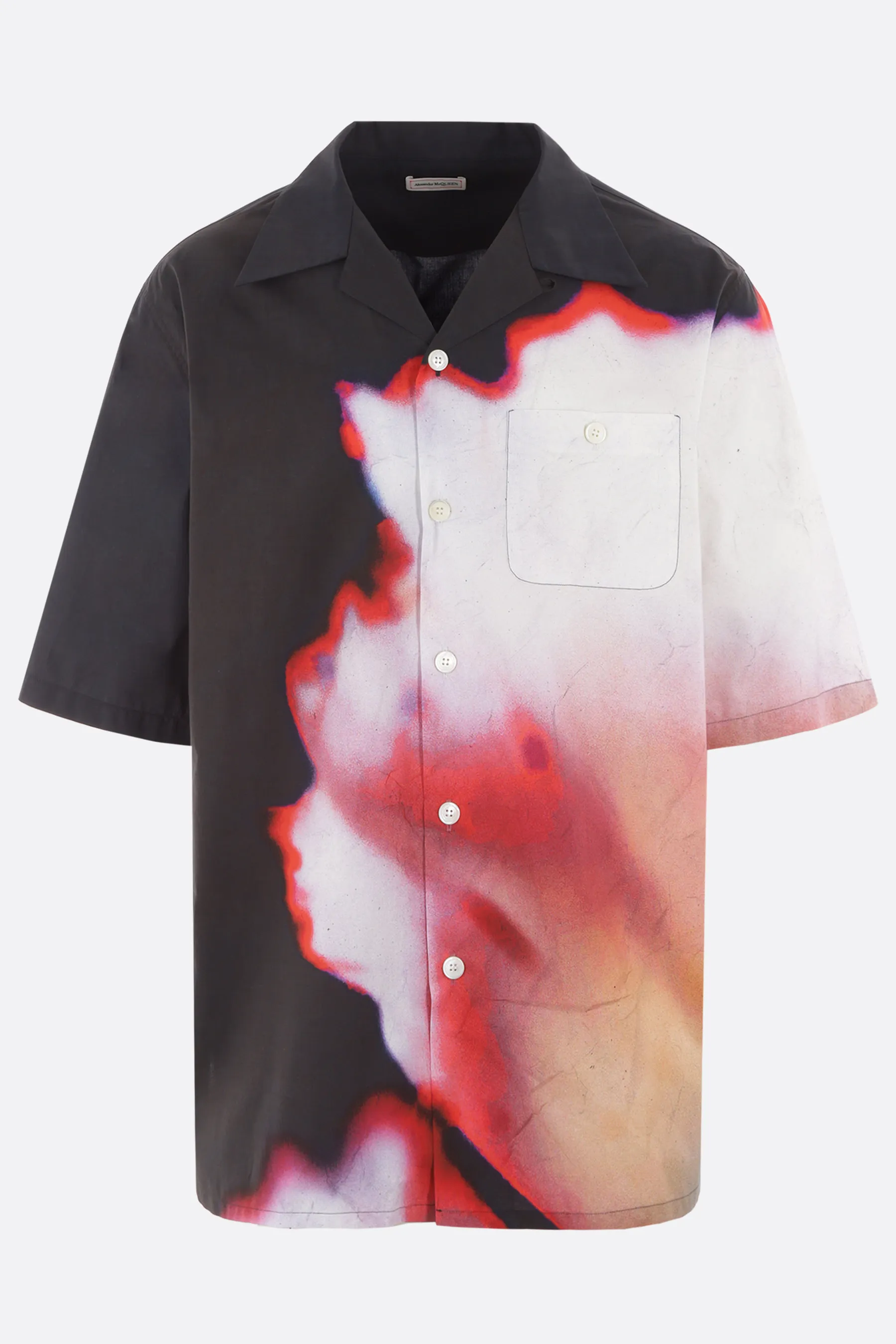 Alexander McQueen Short Sleeve Shirts with Flower Patterns