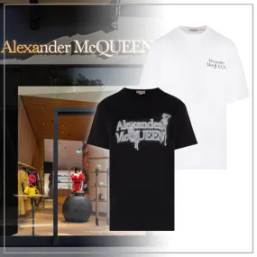 Alexander McQueen Skull Cotton Logo T-Shirts