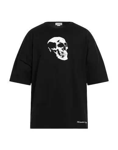 Alexander McQueen Skull Cotton Short Sleeves Bridal Logo Outlet T-Shirts - Google SEO optimized words: McQueen Bridal Logo Outle