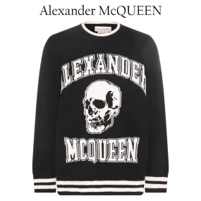 Alexander McQueen Skull Wool Cashmere Sweaters - Street Style | Shop Now