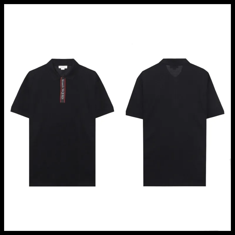 Alexander McQueen street style cotton logo shirts