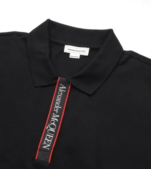 Alexander McQueen street style cotton logo shirts