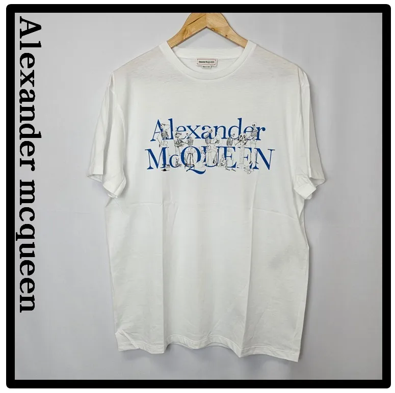 Alexander McQueen street style logo t-shirts