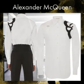 Alexander McQueen - Street Style Long Sleeves Cotton Shirts