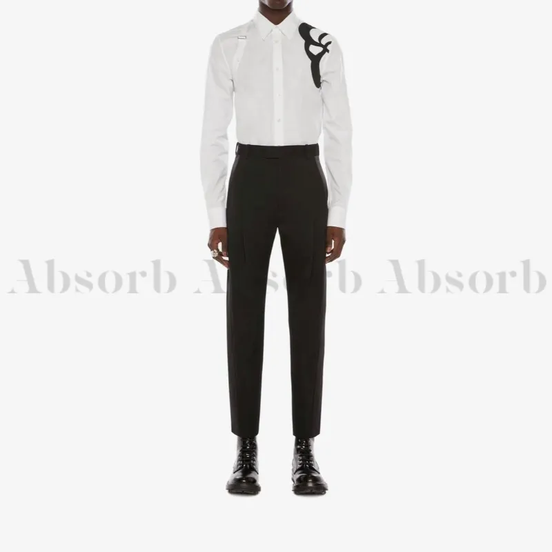 Alexander McQueen - Street Style Long Sleeves Cotton Shirts