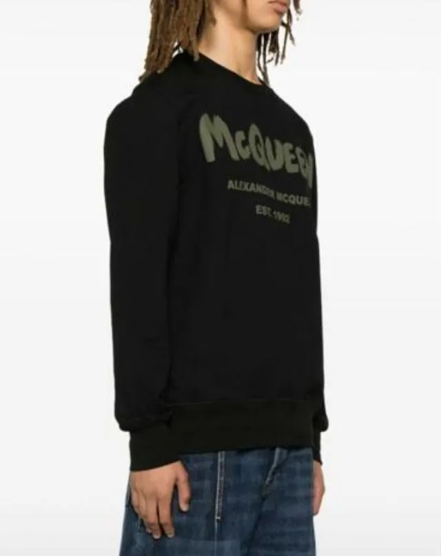 Alexander McQueen sweatshirts | Unisex cotton logo sweatshirts