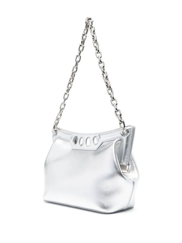 Alexander Mcqueen the peak' bag shiny smooth grain