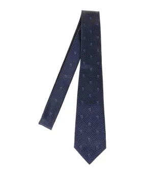 Alexander Mcqueen Tie Skull Polka Dots